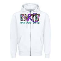 White faith crohn's disease awareness Zipper Hoodie - JahusDesignShop