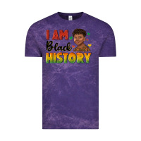 Cloud Purple i am black history with afro black boy Vintage Tee - texasbilliewilder