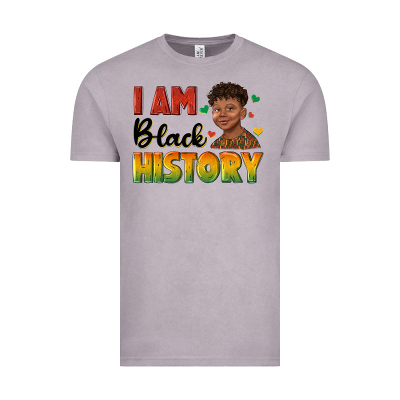 I Am Black History With Afro Black Boy Vintage Tee by texasbilliewilder | Teevron