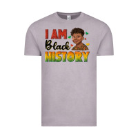 Vintage Zinc i am black history with afro black boy Vintage Tee - texasbilliewilder