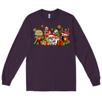 Plum christmas cow coffee cups Long Sleeve Tee - AdoDesignShop