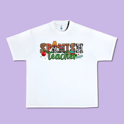 Spanish Teacher Urban Heavy Tee Designed By Zillion Design Studio