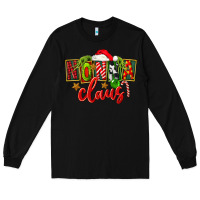 Black christmas nonna claus Long Sleeve Tee - FaDigitalArtStudio