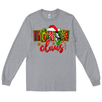 Heather Grey christmas nonna claus Long Sleeve Tee - FaDigitalArtStudio