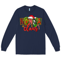 Navy christmas nonna claus Long Sleeve Tee - FaDigitalArtStudio