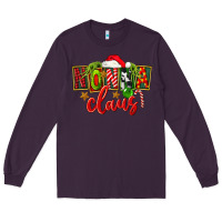 Plum christmas nonna claus Long Sleeve Tee - FaDigitalArtStudio