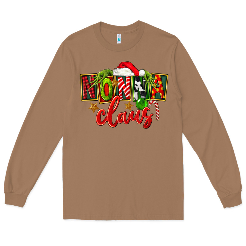 Christmas Nonna Claus Long Sleeve Tee by FaDigitalArtStudio | Teevron
