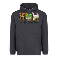 Smoke Peace Love Leghorn Chicken Heavyweight Hoodie - LillyAllenDesigns