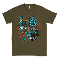 Army Green love Classic Tee - SublimationCraftShop