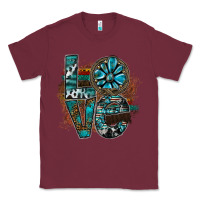 Burgundy love Classic Tee - SublimationCraftShop