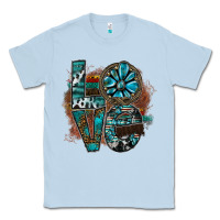 Dusty Blue love Classic Tee - SublimationCraftShop