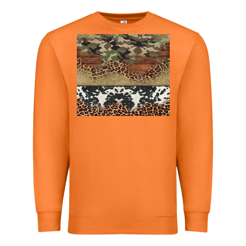 Cowhide Leopard Camouflage Premium Sweatshirt by Jasminsmagicworld | Teevron