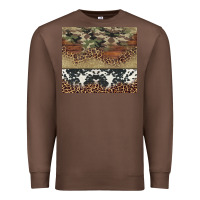 Chestnut cowhide leopard camouflage Premium Sweatshirt - Jasminsmagicworld