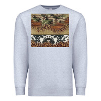 Heather Grey cowhide leopard camouflage Premium Sweatshirt - Jasminsmagicworld