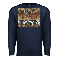 Navy cowhide leopard camouflage Premium Sweatshirt - Jasminsmagicworld