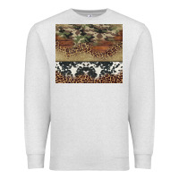 Oatmeal Heather cowhide leopard camouflage Premium Sweatshirt - Jasminsmagicworld
