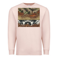 Pale Pink cowhide leopard camouflage Premium Sweatshirt - Jasminsmagicworld