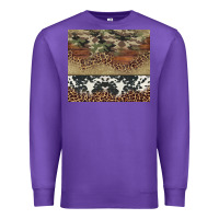 Purple cowhide leopard camouflage Premium Sweatshirt - Jasminsmagicworld