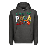 Charcoal Heather living that para life Premium Hoodie - NancyCooperArtShop