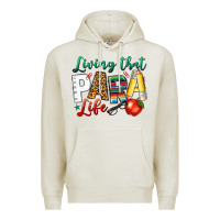 Oatmeal Heather living that para life Premium Hoodie - NancyCooperArtShop