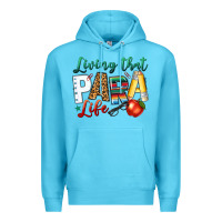 Ocean Blue living that para life Premium Hoodie - NancyCooperArtShop