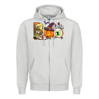 Dove Grey boo Zipper Hoodie - AdoDesignShop