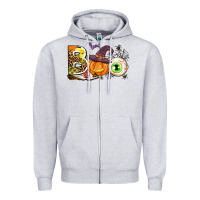 Heather Grey boo Zipper Hoodie - AdoDesignShop