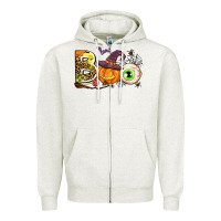 Oatmeal Heather boo Zipper Hoodie - AdoDesignShop