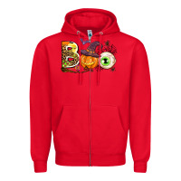 Red boo Zipper Hoodie - AdoDesignShop