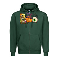 Sports Green boo Zipper Hoodie - AdoDesignShop