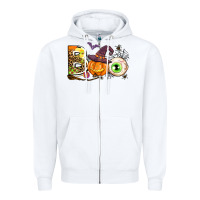 White boo Zipper Hoodie - AdoDesignShop