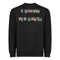 Black a woman who knows her worth is dangerous Heavyweight Sweatshirt - MaliasSmallBusiness