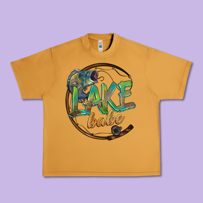 Lake Babe Urban Heavy Tee Designed By Barkaloodesign