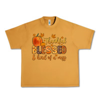 Peanut Butter thankful blessed and kind of a mess Urban Heavy Tee - Zillion Design Studio
