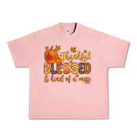 Salmon thankful blessed and kind of a mess Urban Heavy Tee - Zillion Design Studio