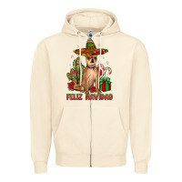 Sandshell Chihuahua feliz navidad Zipper Hoodie - JahusDesignShop