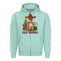 Seafoam Chihuahua feliz navidad Zipper Hoodie - JahusDesignShop