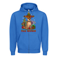 True Royal Chihuahua feliz navidad Zipper Hoodie - JahusDesignShop