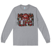 Heather Grey mom life Long Sleeve Tee - SublimationCraftShop