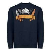 Navy customized chef tools Heavyweight Sweatshirt - MaliasSmallBusiness