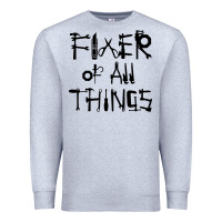 Heather Grey Fixer Of All Things Premium Sweatshirt - LillyAllenDesigns
