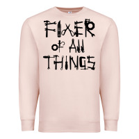 Pale Pink Fixer Of All Things Premium Sweatshirt - LillyAllenDesigns