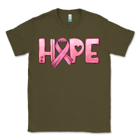 Army Green hope and pink ribbon Classic Tee - HRA Design Shop