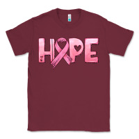 Burgundy hope and pink ribbon Classic Tee - HRA Design Shop
