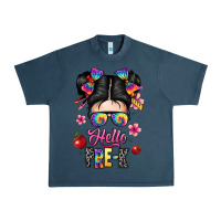 Midnight Navy hello pre k Urban Heavy Tee - texasbilliewilder