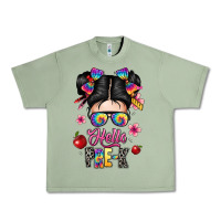 Oil Green hello pre k Urban Heavy Tee - texasbilliewilder