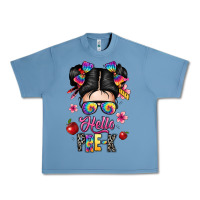 Pebble Blue hello pre k Urban Heavy Tee - texasbilliewilder