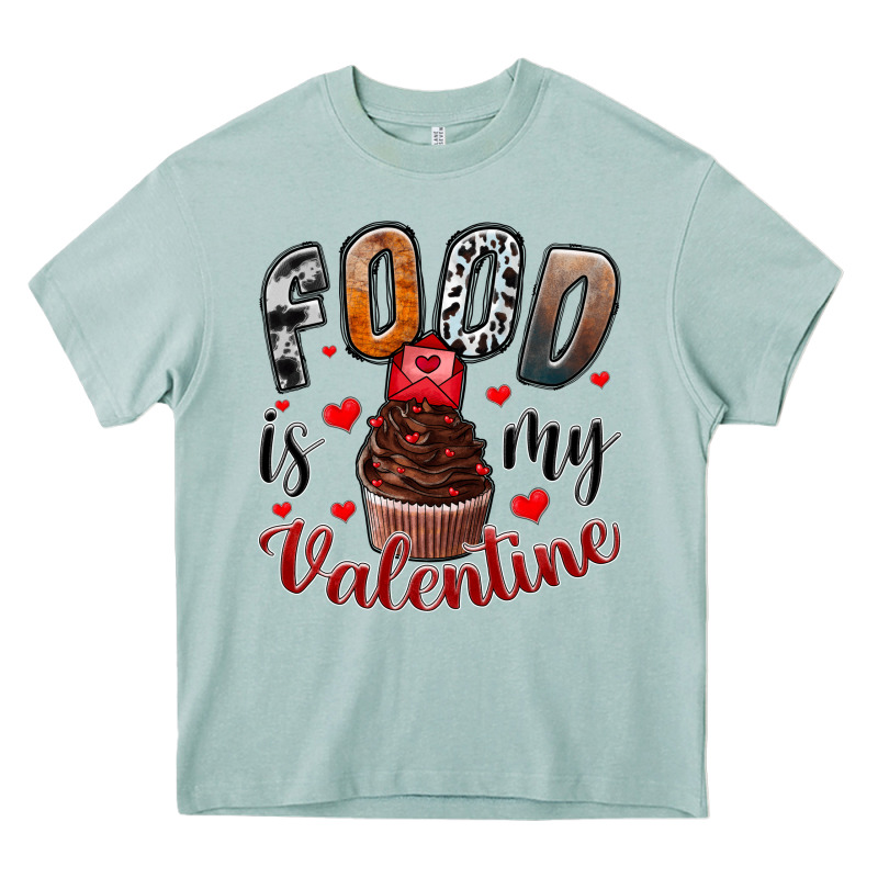 Food İs My Valentine Heavy Core Tee by SublimationCraftShop | Teevron