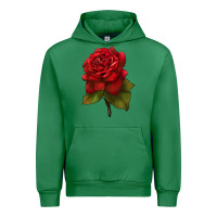 Emerald Oklahoma Rose Illustrations Urban Hoodie - LillyAllenDesigns