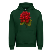 Forest Green Oklahoma Rose Illustrations Urban Hoodie - LillyAllenDesigns